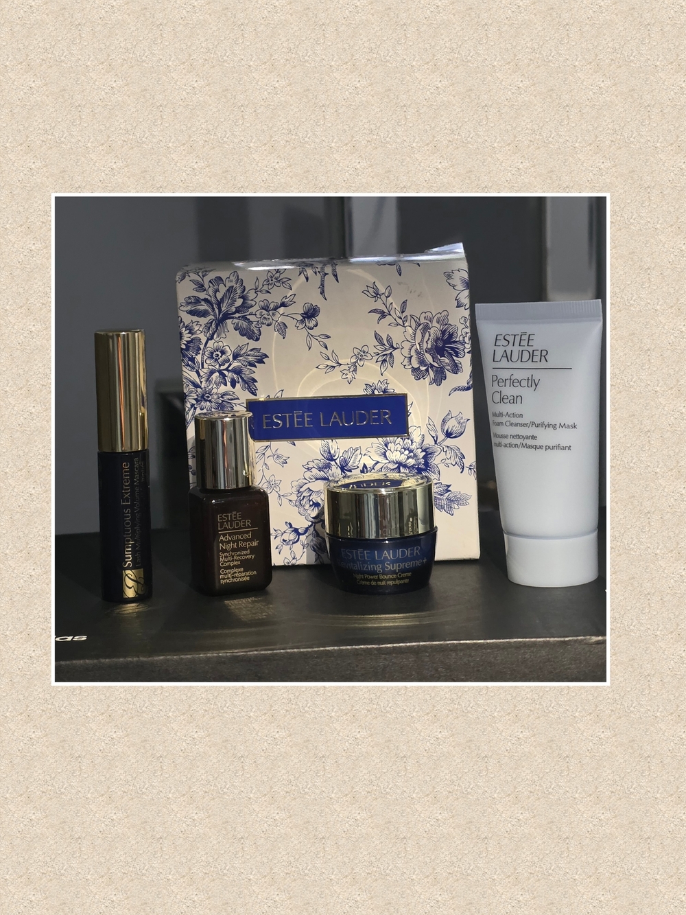 Estée Lauder 4-Piece Deluxe Travel Skincare & Makeup Gift Set